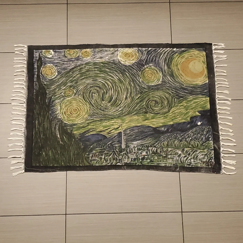 🎨Van Gogh Starry Night Mat Rug🎨30